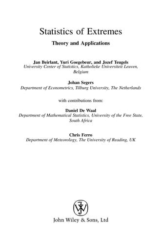 Statistics of extremes