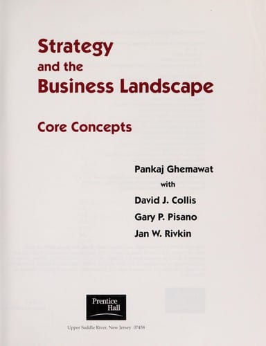 Strategy and the business landscape