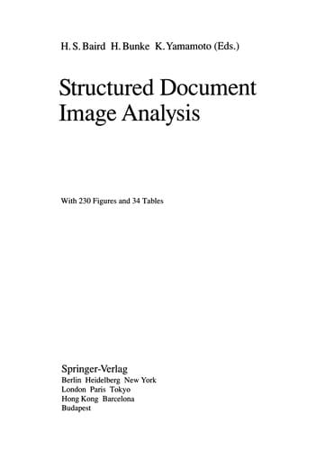 Structured Document Image Analysis