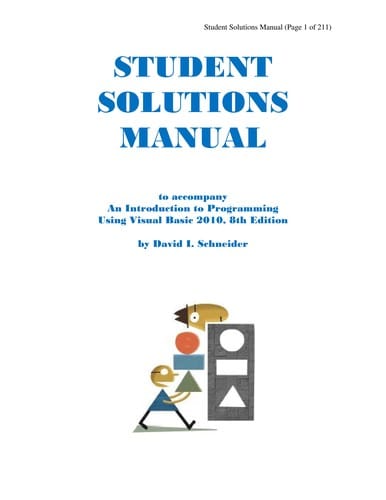 An introduction to programming using Visual Basic 2010