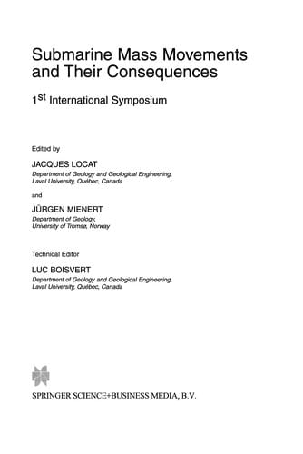Submarine Mass Movements and Their Consequences
