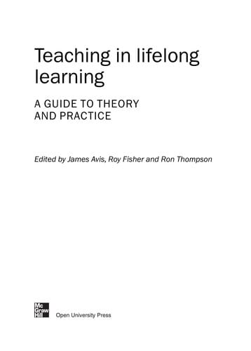 Teaching in lifelong learning