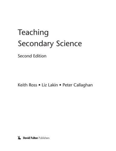 Teaching secondary science