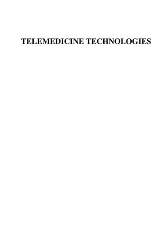 Telemedicine technologies
