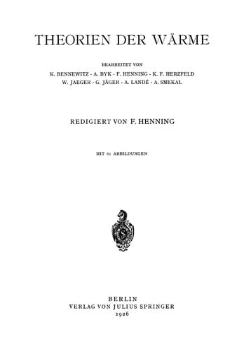 Theorien der Wärme