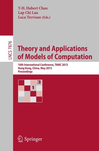 Theory and Applications of Models of Computation