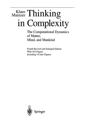 Thinking in Complexity