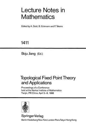 Topological fixed point theory and applications