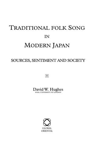 Traditional folk song in modern Japan