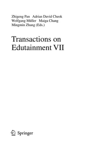 Transactions on Edutainment VII