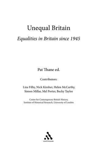 Unequal Britain