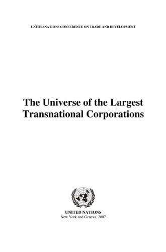 The universe of the largest transnational corporations
