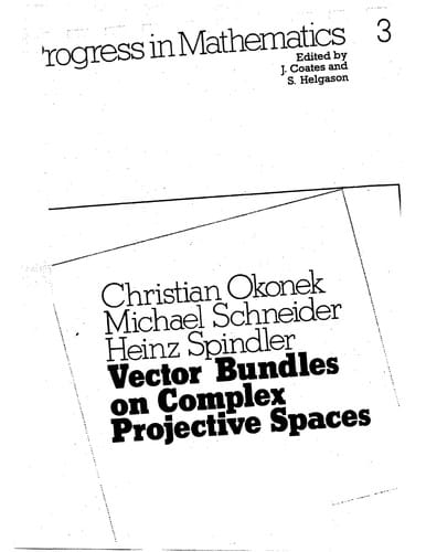 Vector bundles on complex projective spaces