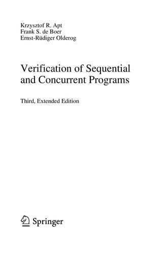 Verification of sequential and concurrent programs