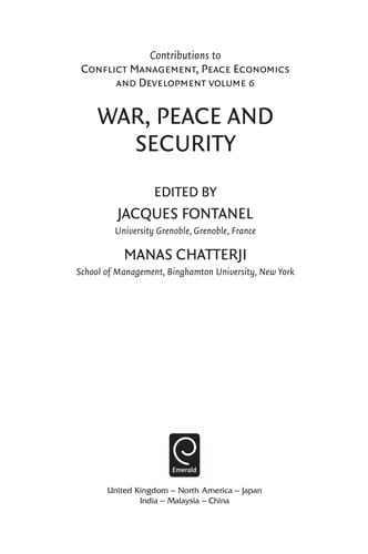 War, peace and security