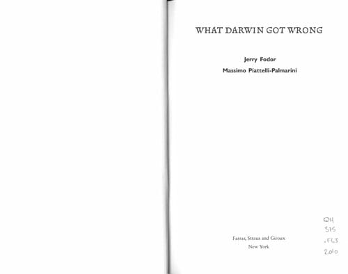 What Darwin got wrong