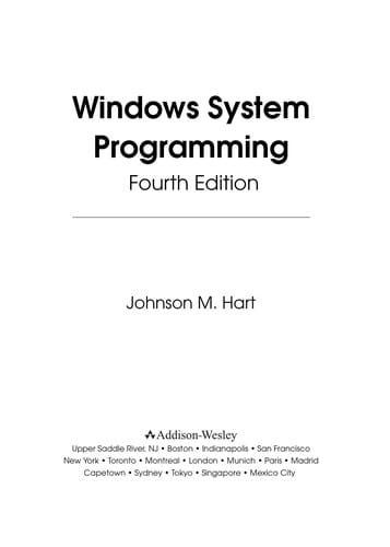 Windows system programming
