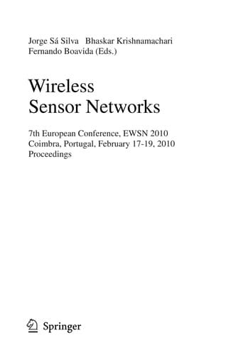 Wireless Sensor Networks
