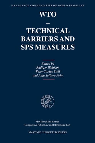 WTO, technical barriers, and SPS measures
