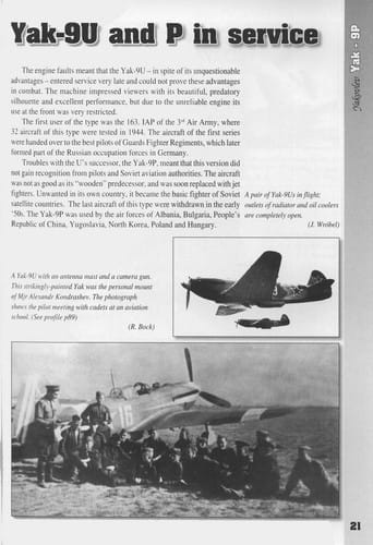 Yakovlev Yak-9U & P.