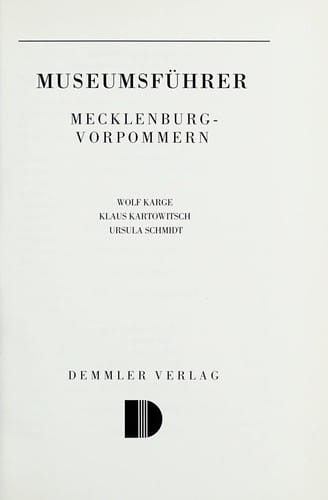 Museumsführer Mecklenburg-Vorpommern