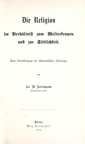 Die Religion im Verhältniss zum Welterkennen und zur Sittlichkeit