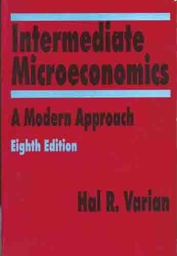 INTERMEDIATE MICROECONOMICS : A MODERN APPROACH 8/ED