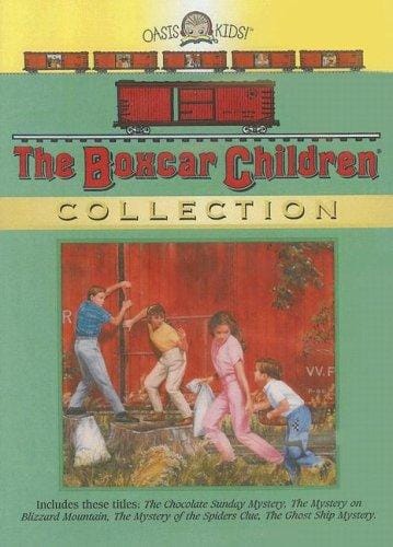 Boxcar Children Collection (The Chocolate Sunday Mystery, The Mystery on Blizzard Mountain, The Mystery of the Spiders Clue, The Ghost Ship Mystery)