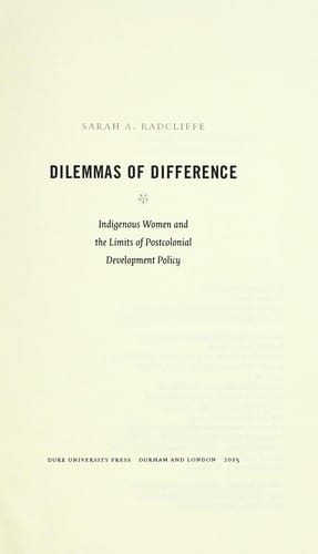 Dilemmas of difference