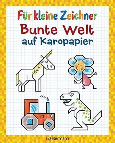 Für kleine Zeichner - Bunte Welt auf Karopapier
