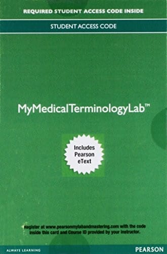 Mylab Medical Terminology with Pearson Etext -- Access Card -- For Medical Terminology for Health Care Professionals