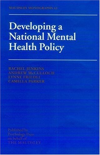 Developing a national mental health policy