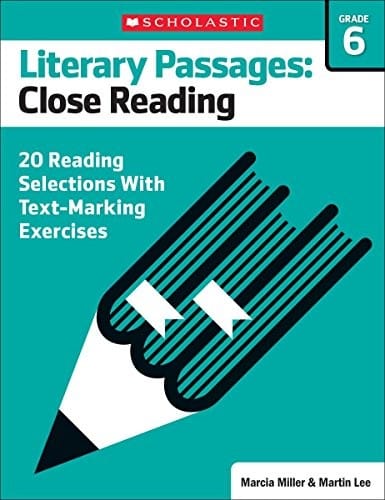 Literary Passages : Close Reading : Grade 6