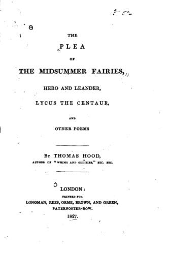 The Plea of the Midsummer Fairies, Hero and Leander, Lycus the Centaur