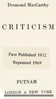 Criticism