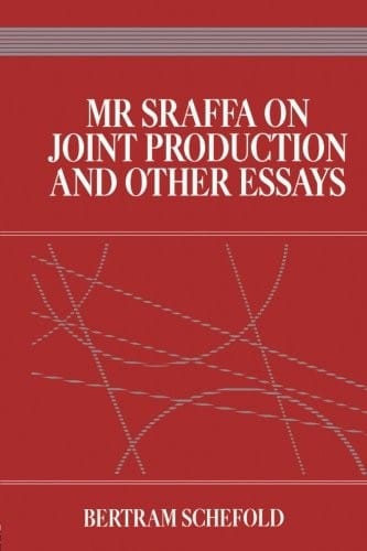 Mr Sraffa on joint production and other essays