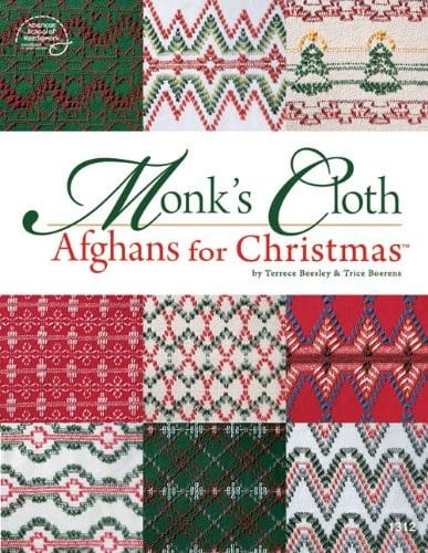 Monk's cloth afghans for Christmas