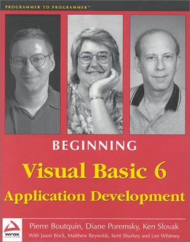 Beginning Visual Basic 6 application development