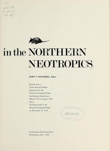 Vertebrate ecology in the northern neotropics