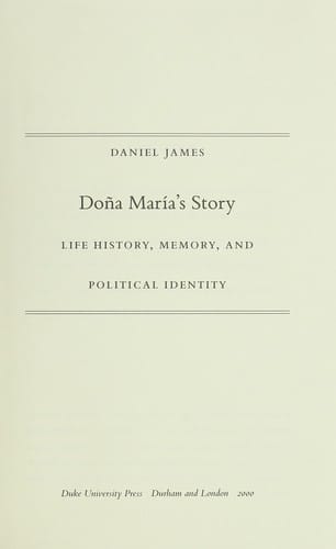 Doña María's Story