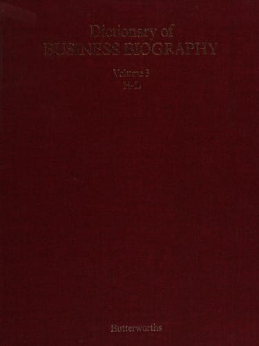 Dictionary of business biography