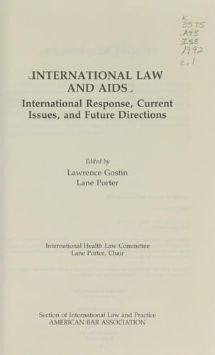 International law and AIDS