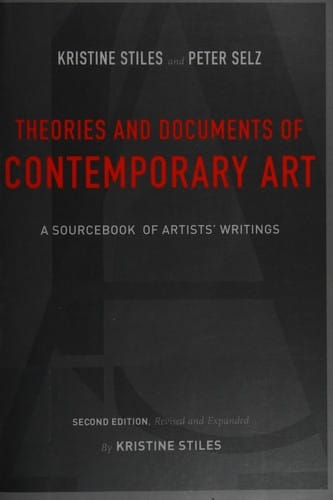 Theories and documents of contemporary art