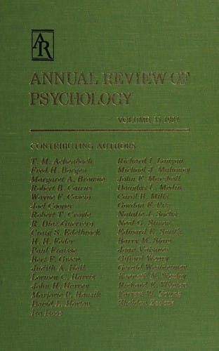 Annual review of psychology