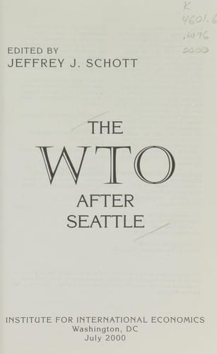 The WTO after Seattle