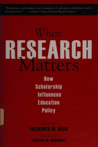 When research matters