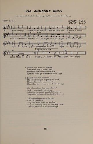 The folk songs of North America in the English language