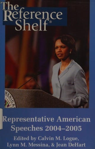 Representative American speeches 2004-2005