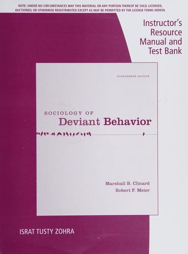 Sociology of deviant behavior