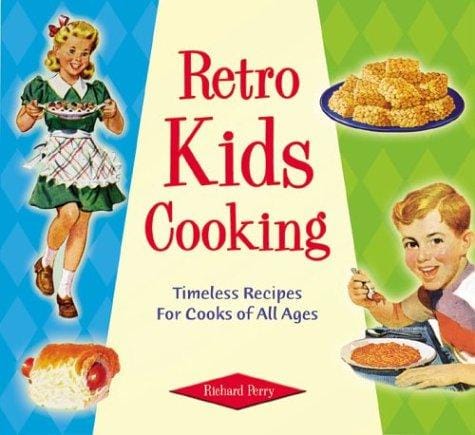 Retro kids cooking